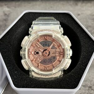 Casio G-SHOCK Classic Analog-Digital Women's Watch.  Translucent Band.
